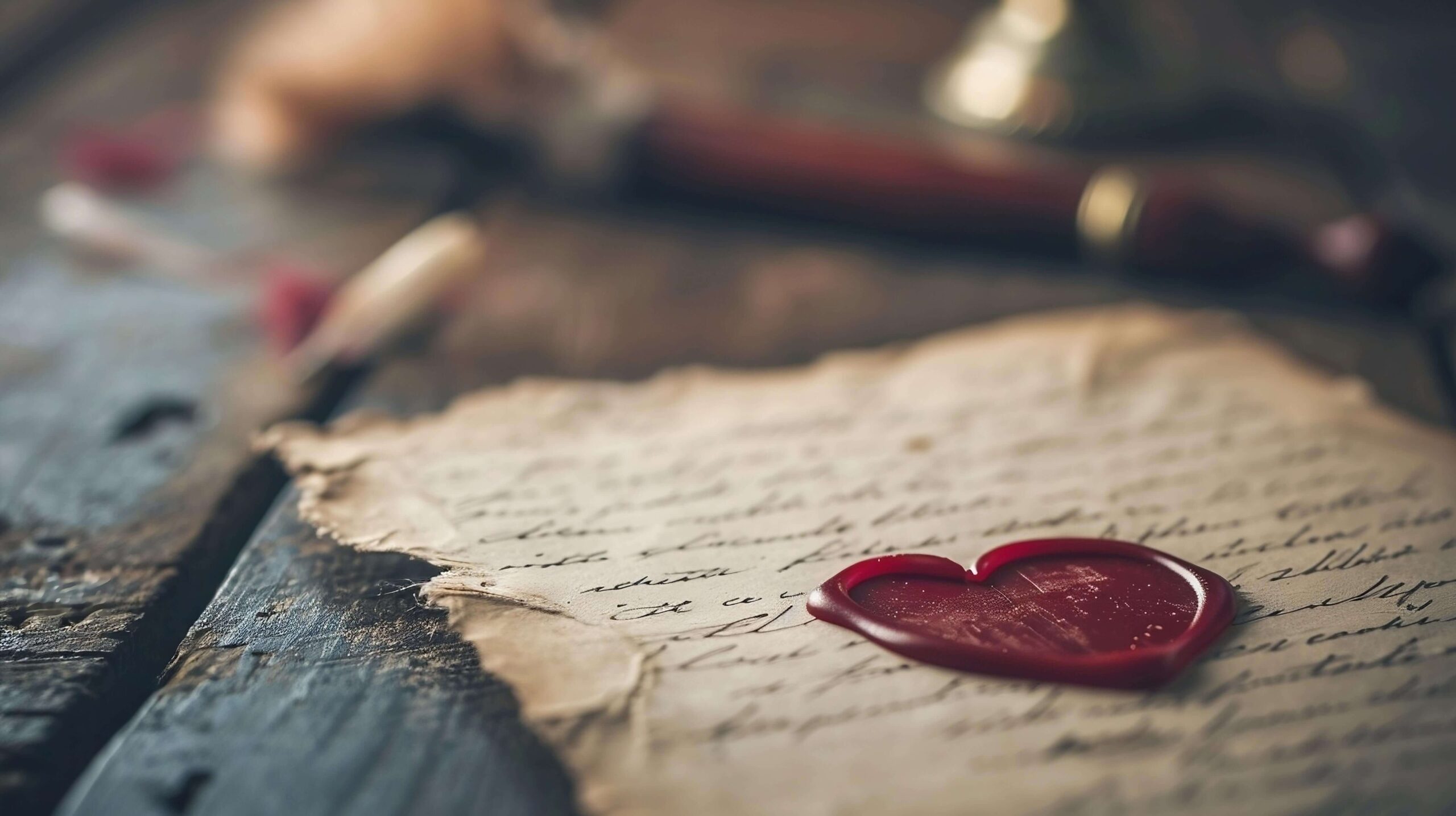 a wax seal on a piece of paper