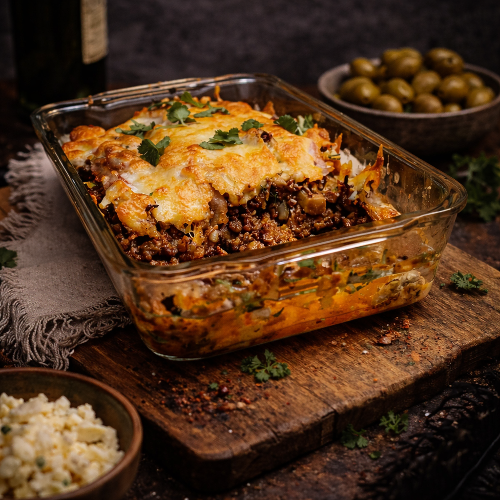 Keto Hackfleisch Auflauf griechische Art – würzig, mediterran und schnell