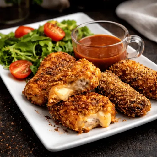 Keto Chicken Cheese Nuggets