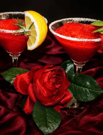 Frozen Strawberry, Erdbeere, Erdbeer Cocktail, Cocktail, Keto, Keto Cocktail, KetoChameleons