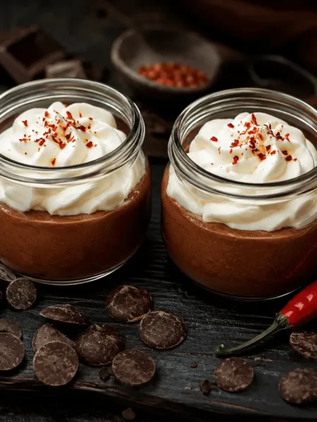 Keto Chocolate Chili Pots, Schokocreme, Pudding, Schokolade, Schoko, Chili, KetoChameleons, Schokopudding