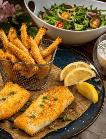 Keto, Fish, Chips, Fish&Chips,Sellerie, KetoChameleons