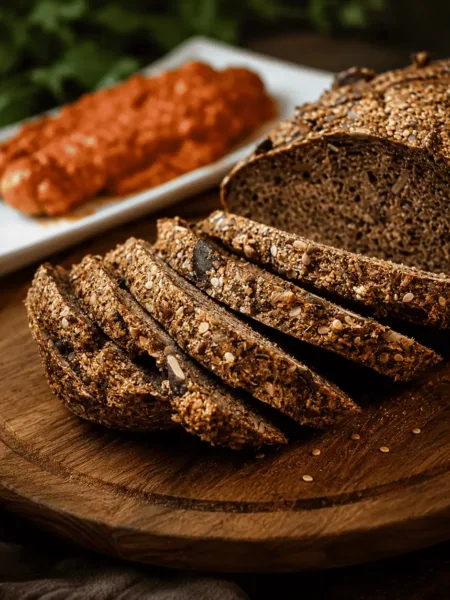 Keto Lauch Brot, fermentierter Lauch, rustikales Brot, Keto Brot, Bauernbrot, fermentiertes Brot, KetoChameleons