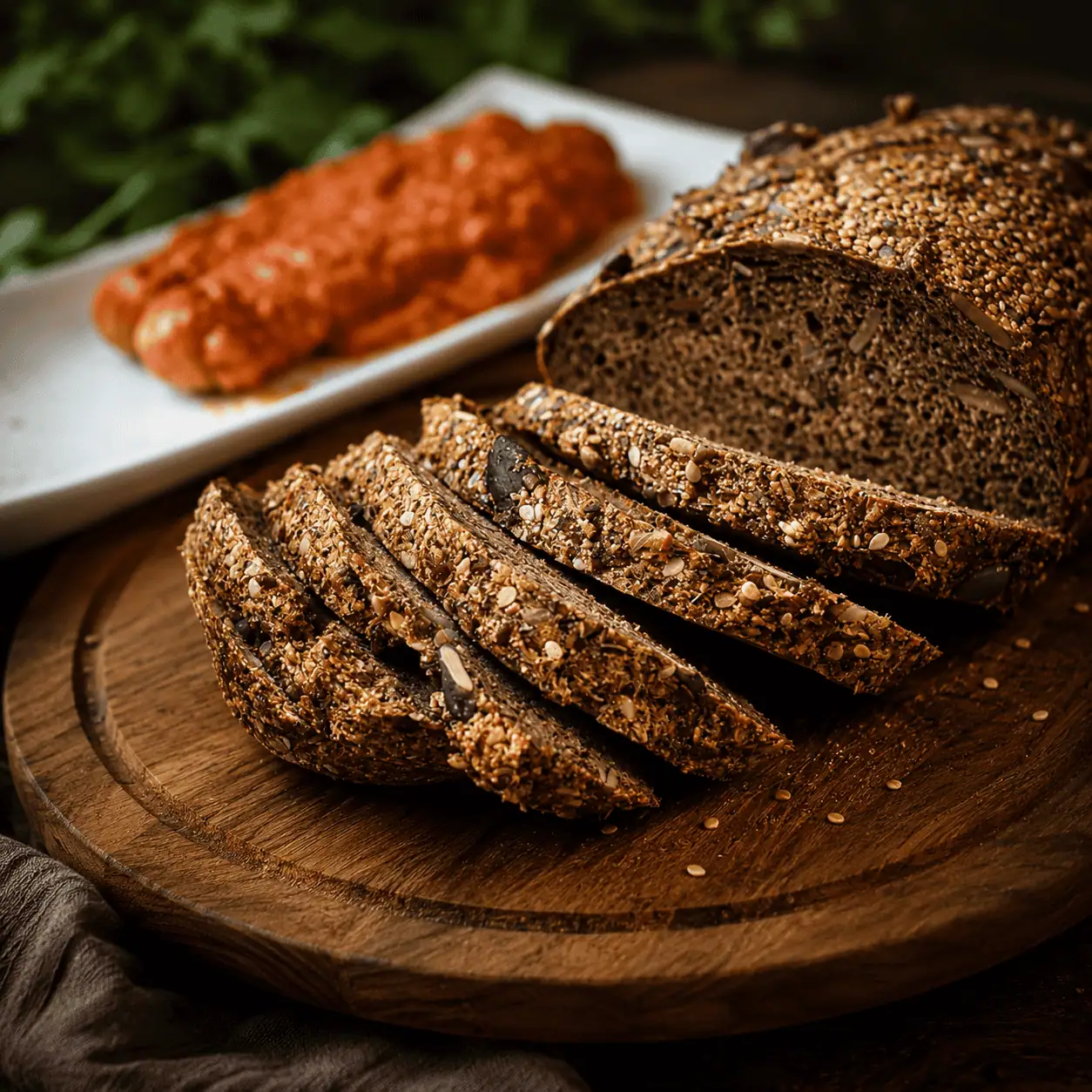 Keto Lauch Brot, fermentierter Lauch, rustikales Brot, Keto Brot, Bauernbrot, fermentiertes Brot, KetoChameleons