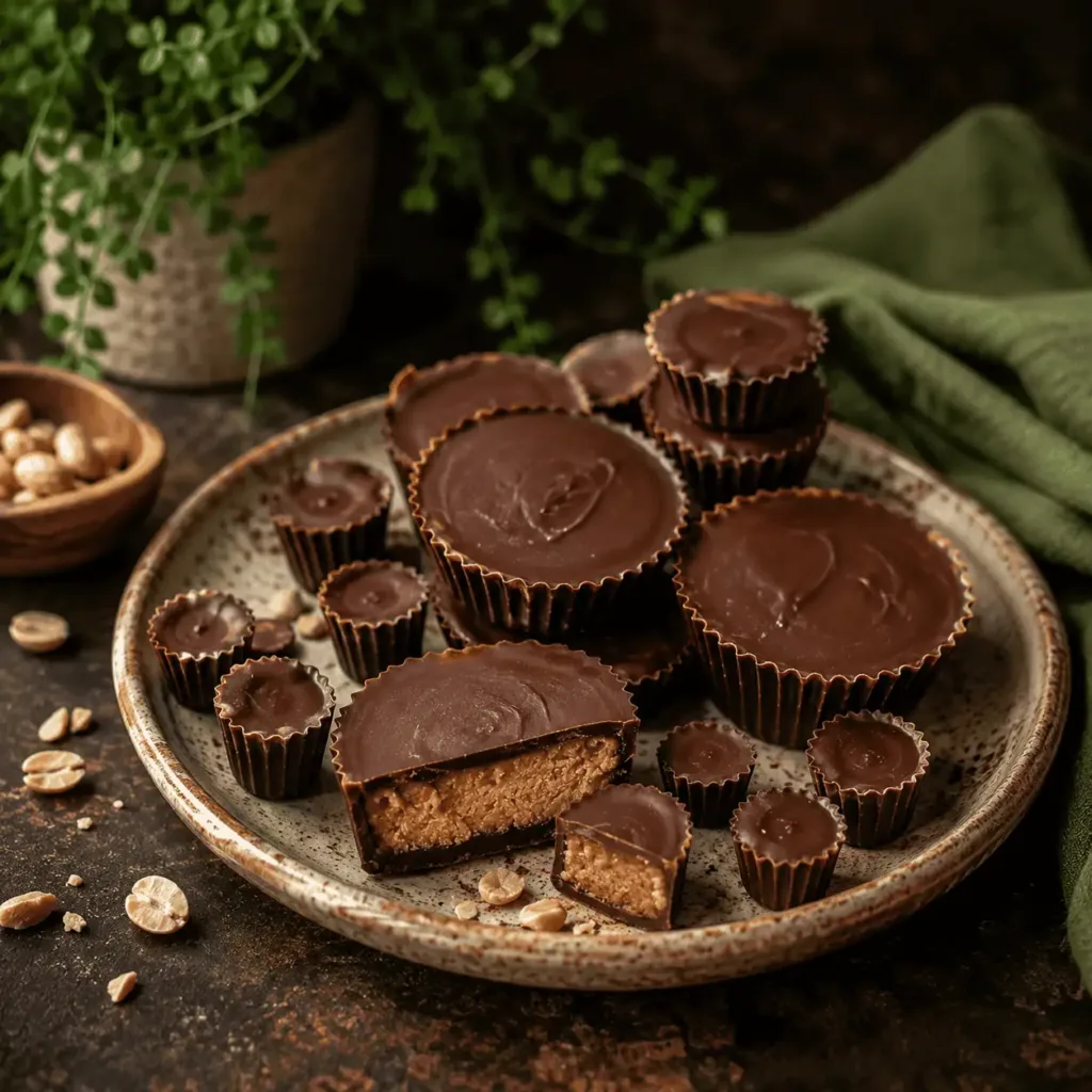Keto Reeses, Erdnuss Cups, Nuss Cups, Schokolade, Erdnuss, Naschen, zuckerfrei, KetoChameleons