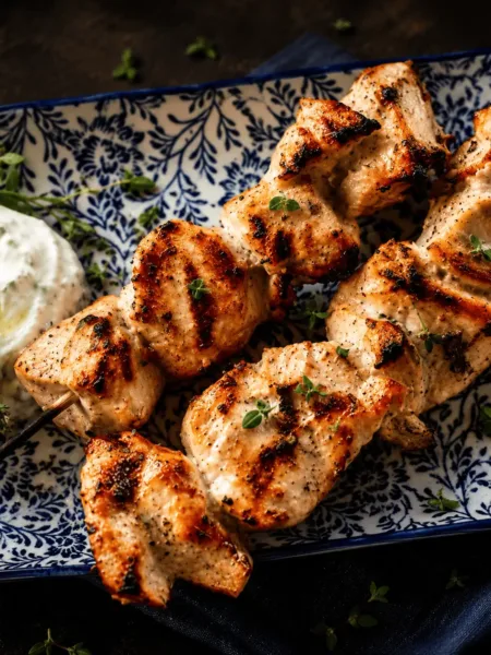 Keto, Souvláki, griechisch, Huhn, Hähnchen, Fleischspieße, Grillen, Rezept, KetoChameleons, social