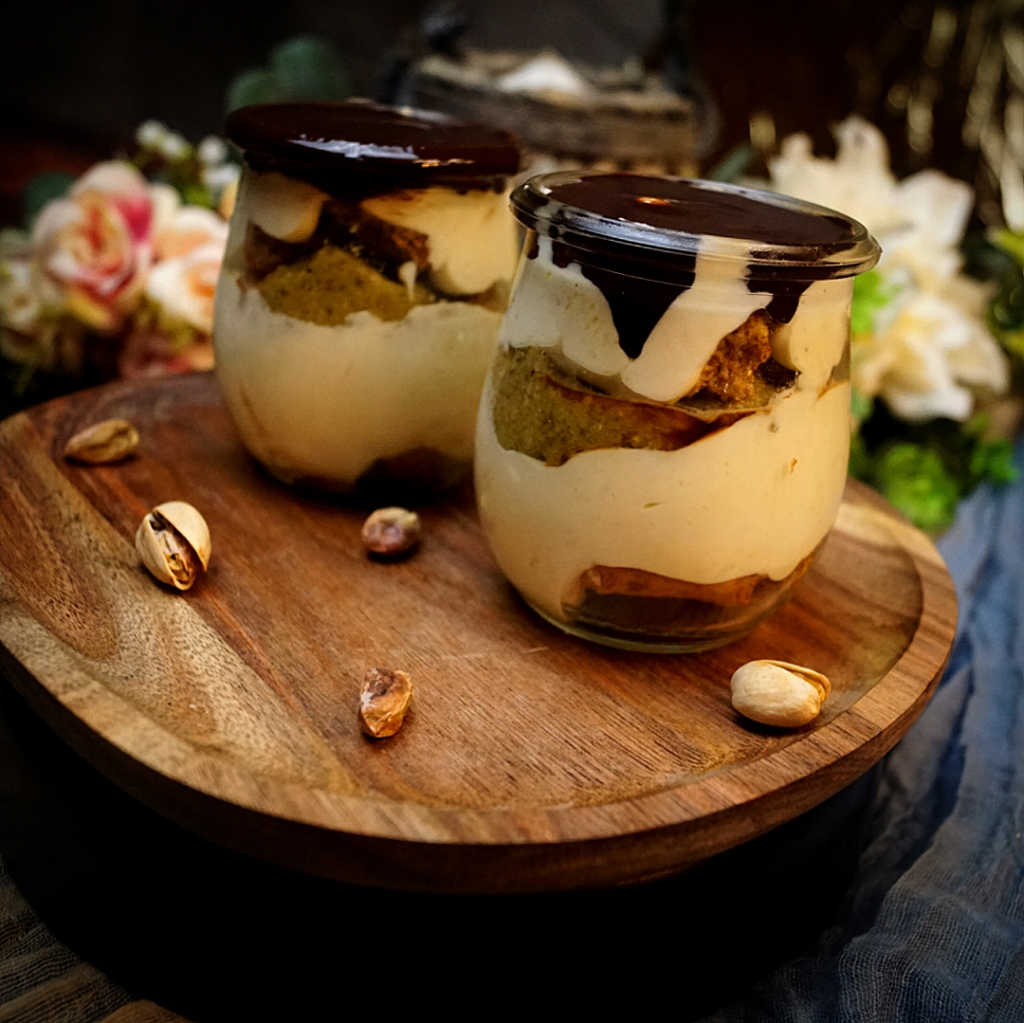 Keto Tiramisu, Rezept, italienisch, Dubai Stil, Pistazien