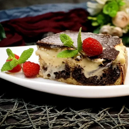 Keto Donauwelle mit Rhabarber, Kuchen, Torte, Rezept