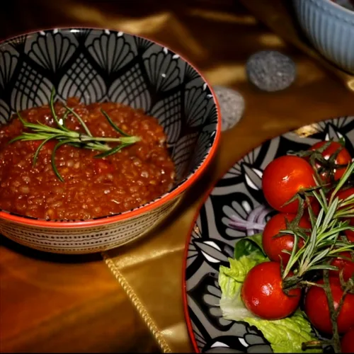 Dujvec Reis, Keto, Konjakreis, Balkan, Beilage Cevapcici, Rezept