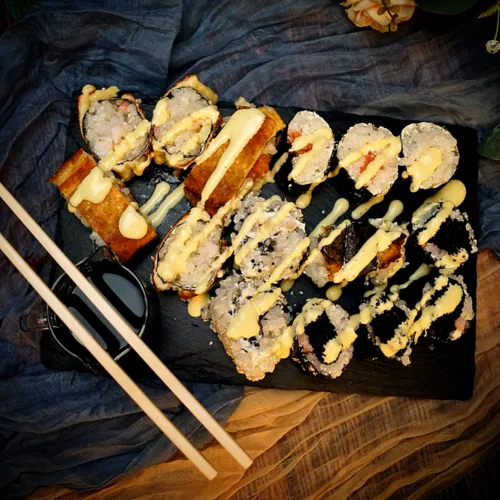 Keto Sushi, Rezept, Konjak Reis