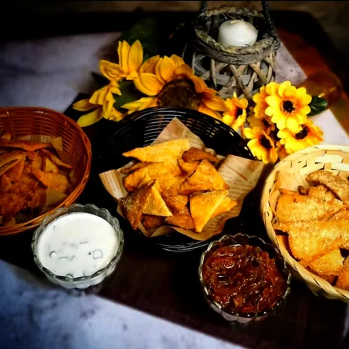 Knusprig frittierte Keto Tortilla Chips, Rezept, mexikanisch