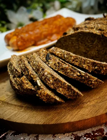 Keto Brot aus fermentiertem Lauch - Rezept