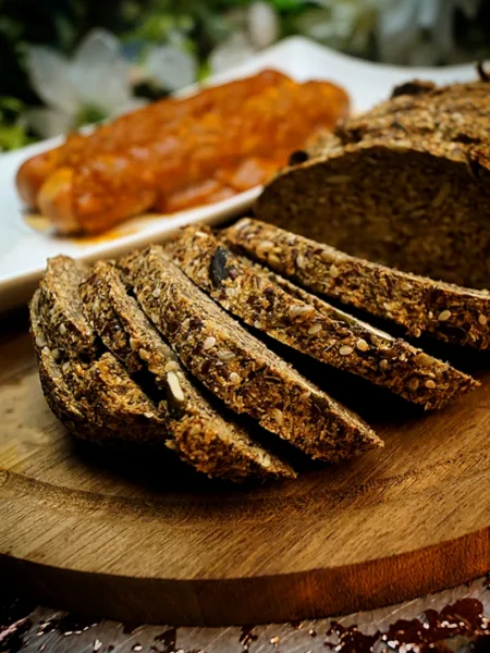 Keto Brot aus fermentiertem Lauch - Rezept