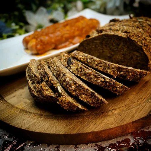 Keto Brot aus fermentiertem Lauch - Rezept
