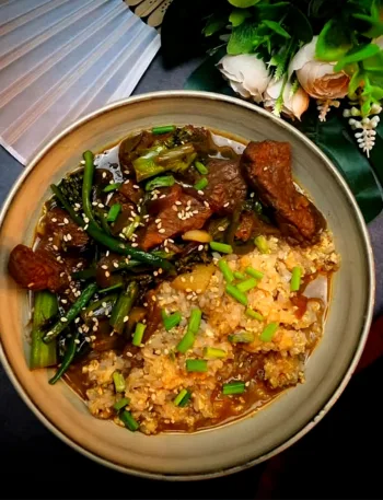 Mongolisches Rindfleisch, Keto, Rezept, Asien