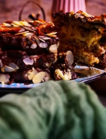 Daim Torte, Mandel Torte, Keto, zuckerfrei, backen, Rezept