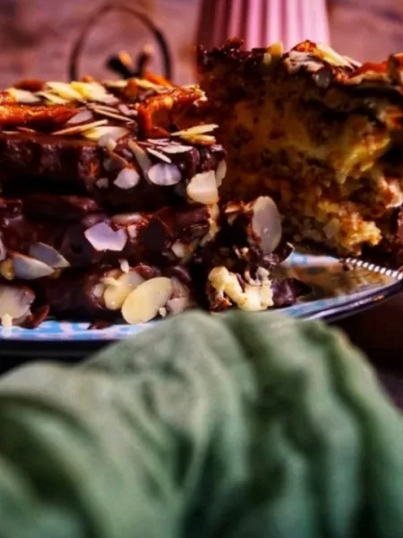 Daim Torte, Mandel Torte, Keto, zuckerfrei, backen, Rezept