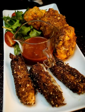 Keto Mozzarella Sticks, Rezept, glutenfrei