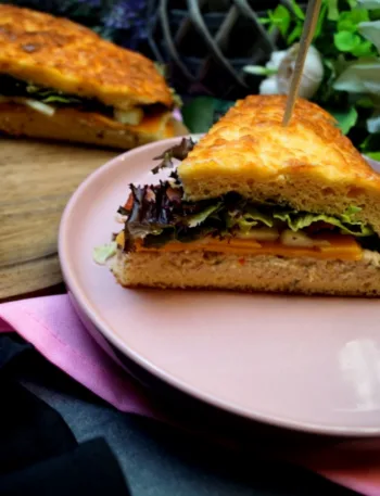 Knoblauch Käse Fladen, Keto, Rezept, Brot, Fladen, schnell