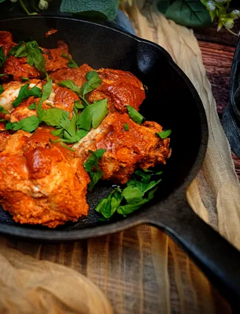Tandoori Hühnchen, Curry, indisch, Rezept, Keto