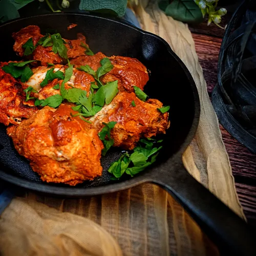 Tandoori Hühnchen, Curry, indisch, Rezept, Keto