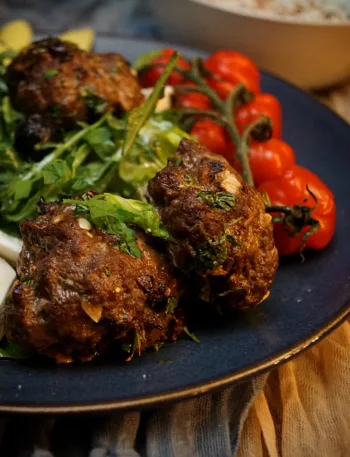 Köfte, Frikadellen, Hackfleisch, Rezept, Keto