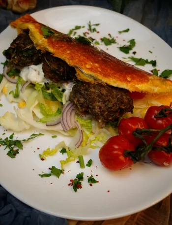 Restefest, Köfte Chalupa, Egg Chalupa, Köfte, Rezept, Keto