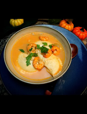 Keto Ravioli, Garnelen, glutenfrei, Rezept