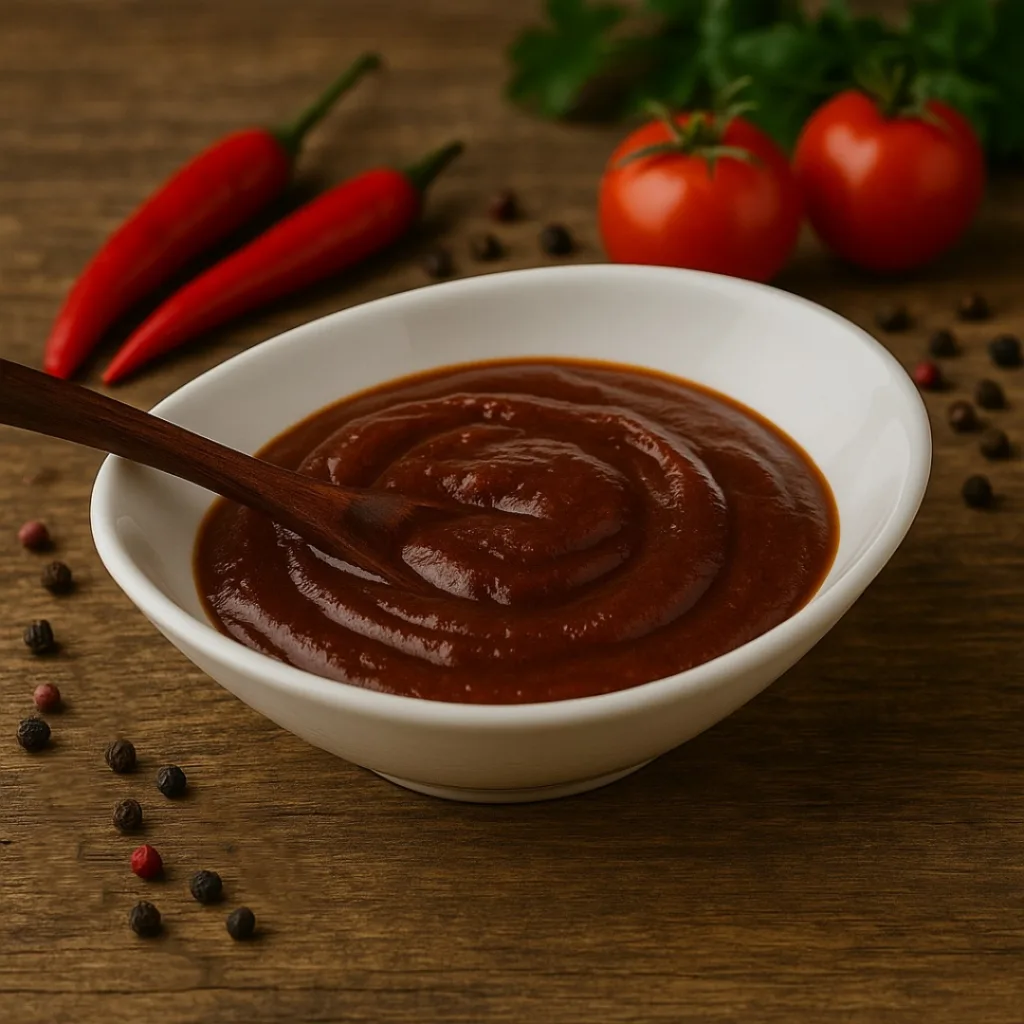 Keto BBQ Soße, rauchig, feurig, Rezept