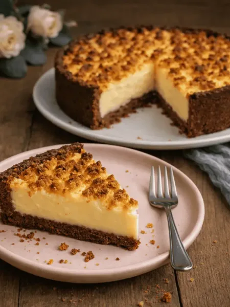 Keto Eierlikör Pudding Kuchen