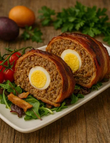 Falscher Hase, Hackbraten, Rindfleisch, Keto, Rezept