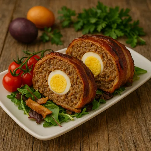 Falscher Hase, Hackbraten, Rindfleisch, Keto, Rezept