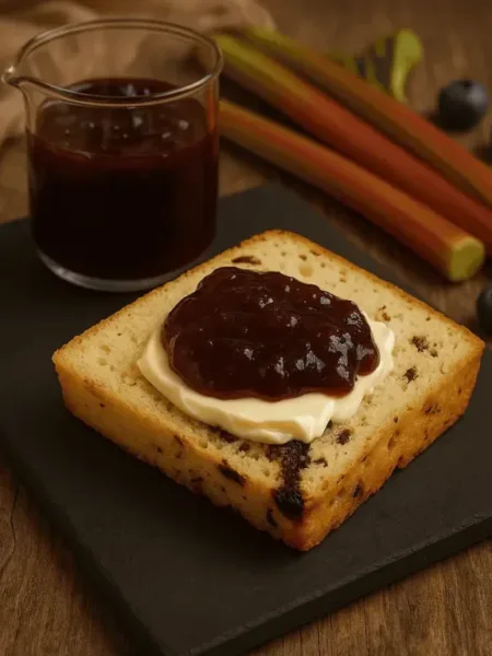 Keto-Milchbrot-mit-Rhabarber-Marmelade-KetoChameleons