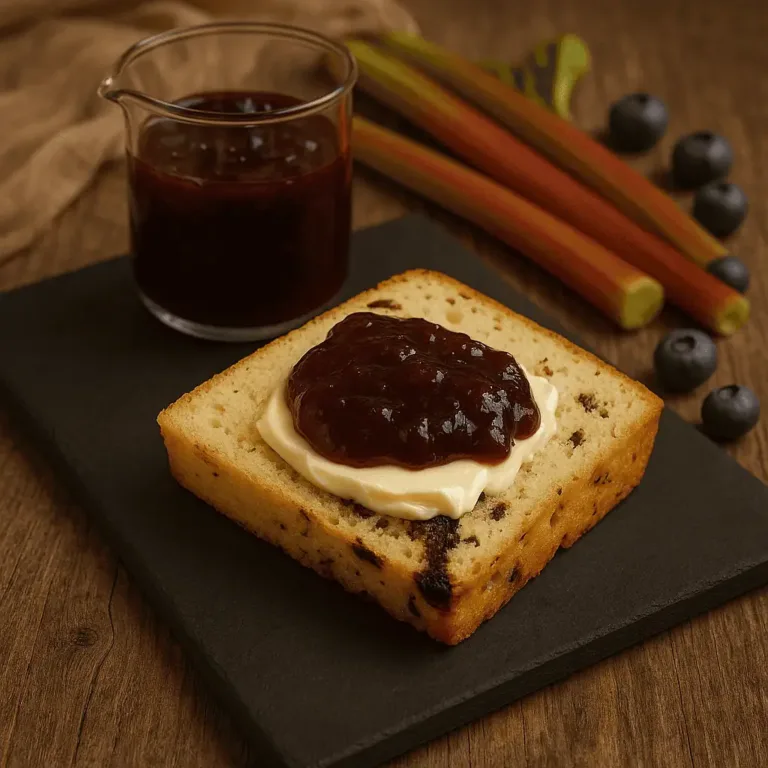 Keto-Milchbrot-mit-Rhabarber-Marmelade-KetoChameleons