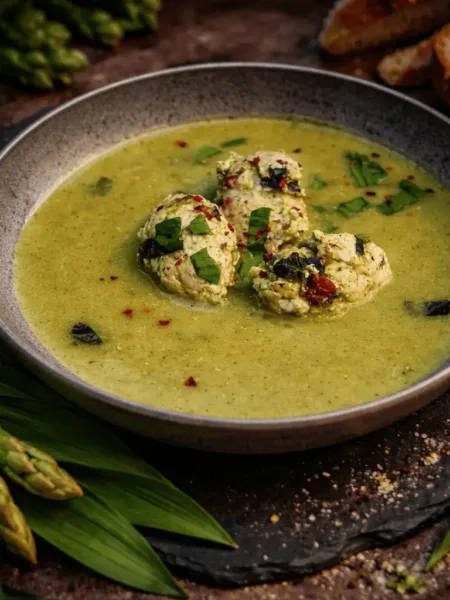 Keto Spargel Bärlauch Suppe KetoChameleons