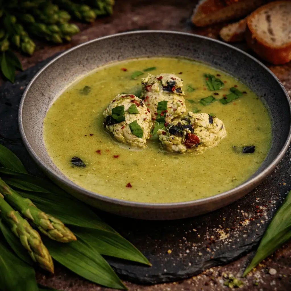 Keto Spargel Bärlauch Suppe KetoChameleons