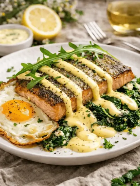 Lachs Spinatbett Feta KetoChameleons_1