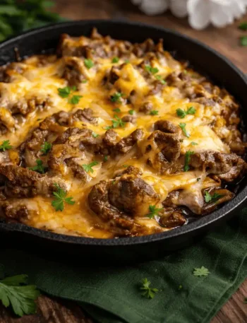 Philly Cheesesteak Burger Keto KetoChameleons