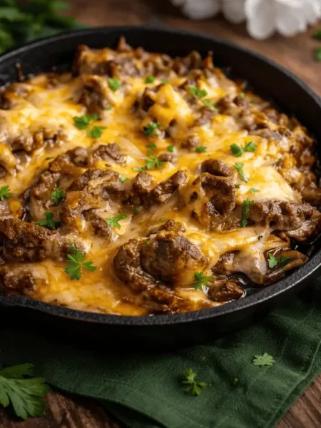 Philly Cheesesteak Burger Keto KetoChameleons