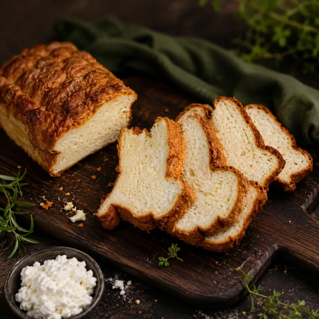 Keto Brot, Protein Brot, Hüttenkäse Brot, Körniger Frischkäse, Eiweißbrot, KetoChameleons