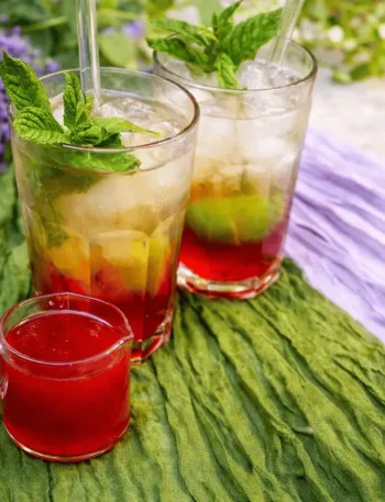 Keto Erdbeer Sirup, Erdbeer Limo KetoChameleons