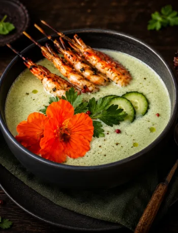 Keto, Gurkensuppe, geeiste Gurkensuppe, kalte Gurkensuppe, KetoChameleons