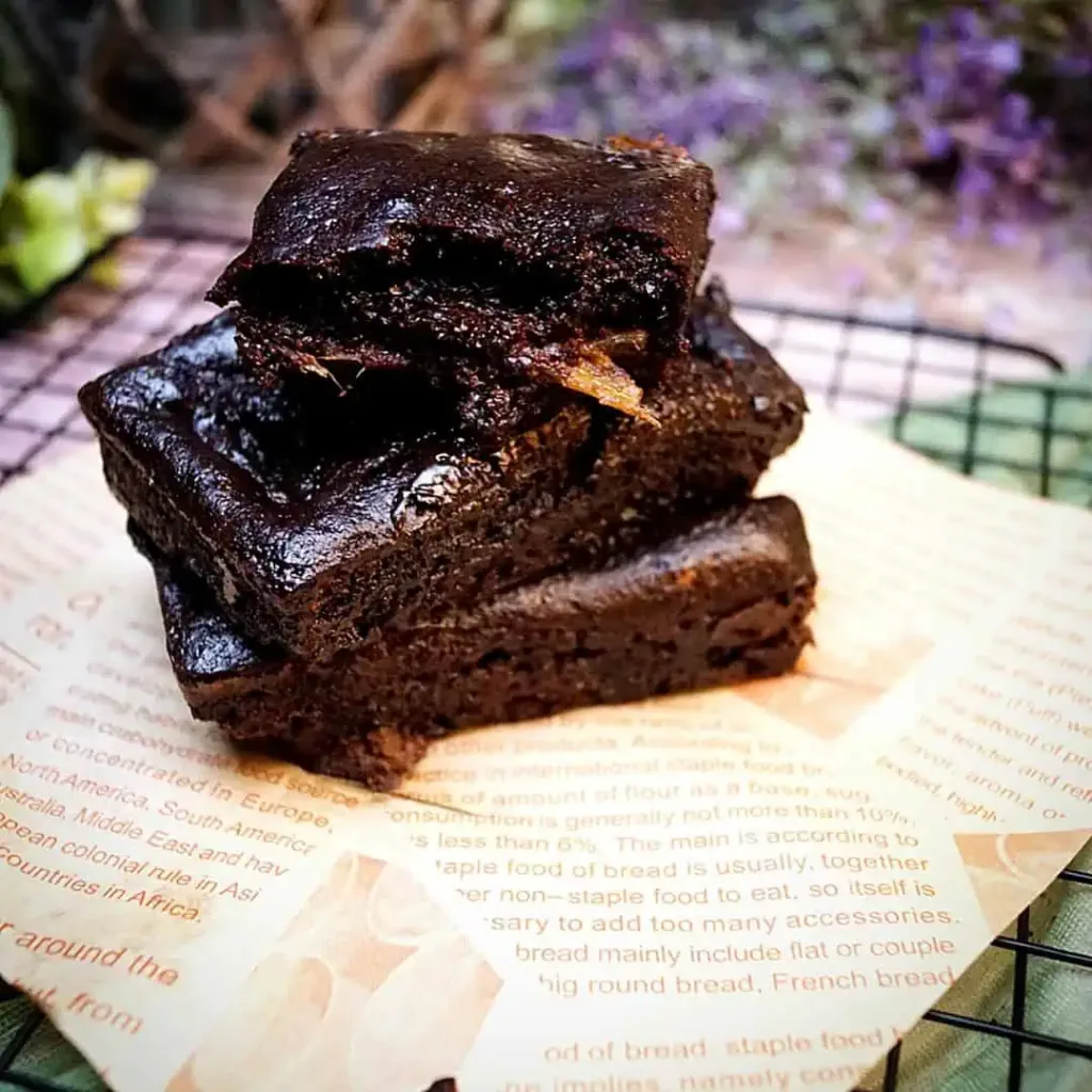 Keto Rhabarber Brownies, Rezept
