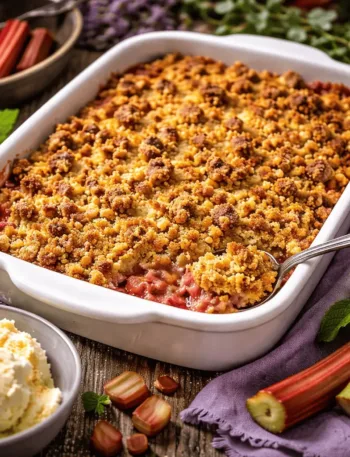 Keto Rhabarber Crumble KetoChameleons