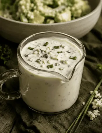 Keto Blue Cheese Dressing, Keto Salat, Gorgonzola, Keto Dressing, KetoChameleons