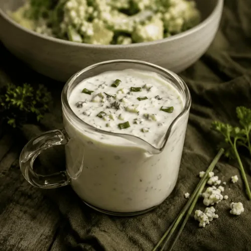 Keto Blue Cheese Dressing, Keto Salat, Gorgonzola, Keto Dressing, KetoChameleons