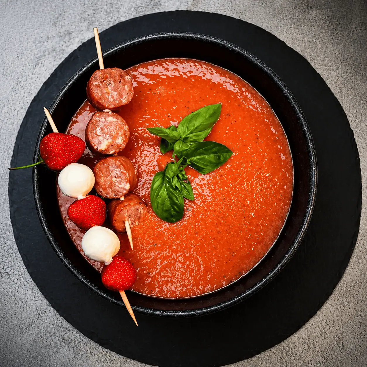 Keto Erdbeer Gazbacho KetoChameleons