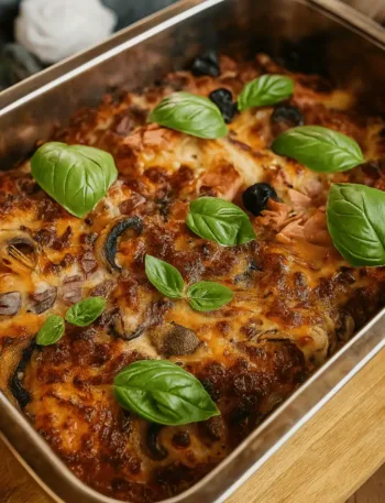 Keto Hackfleischauflauf Pizza und Flammkuchen, Rezept