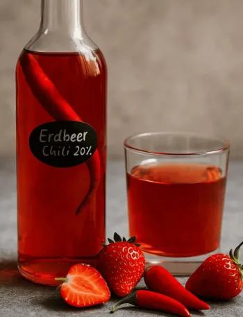 Keto Erdbeer Chili Likör Rezept