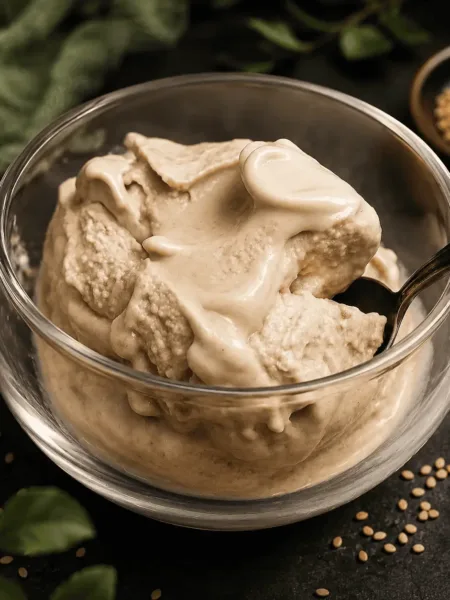 Keto Sesam Eis, Eiscreme, Ninja Creami, Sesam, Low Carb, KetoChameleons
